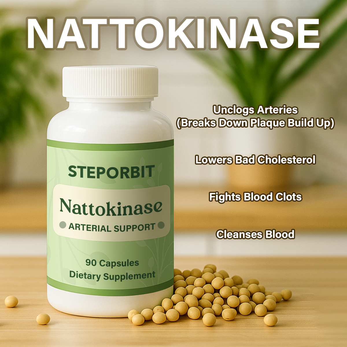 Steporbit™ Nattokinase Capsules - 5000 FU